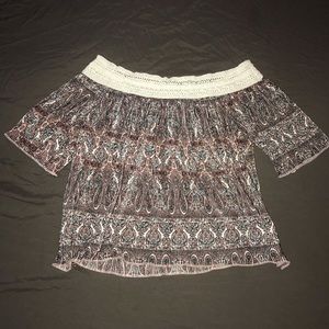 Off the shoulder shirt